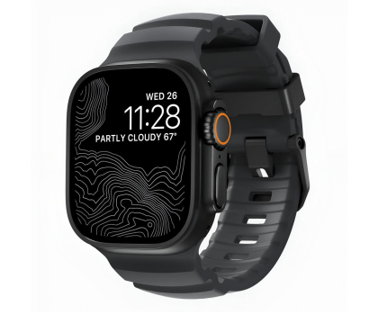 Pasek do smartwatchy Nomad Rocky Point Band Apple Watch 49/45/44/42mm black/storm